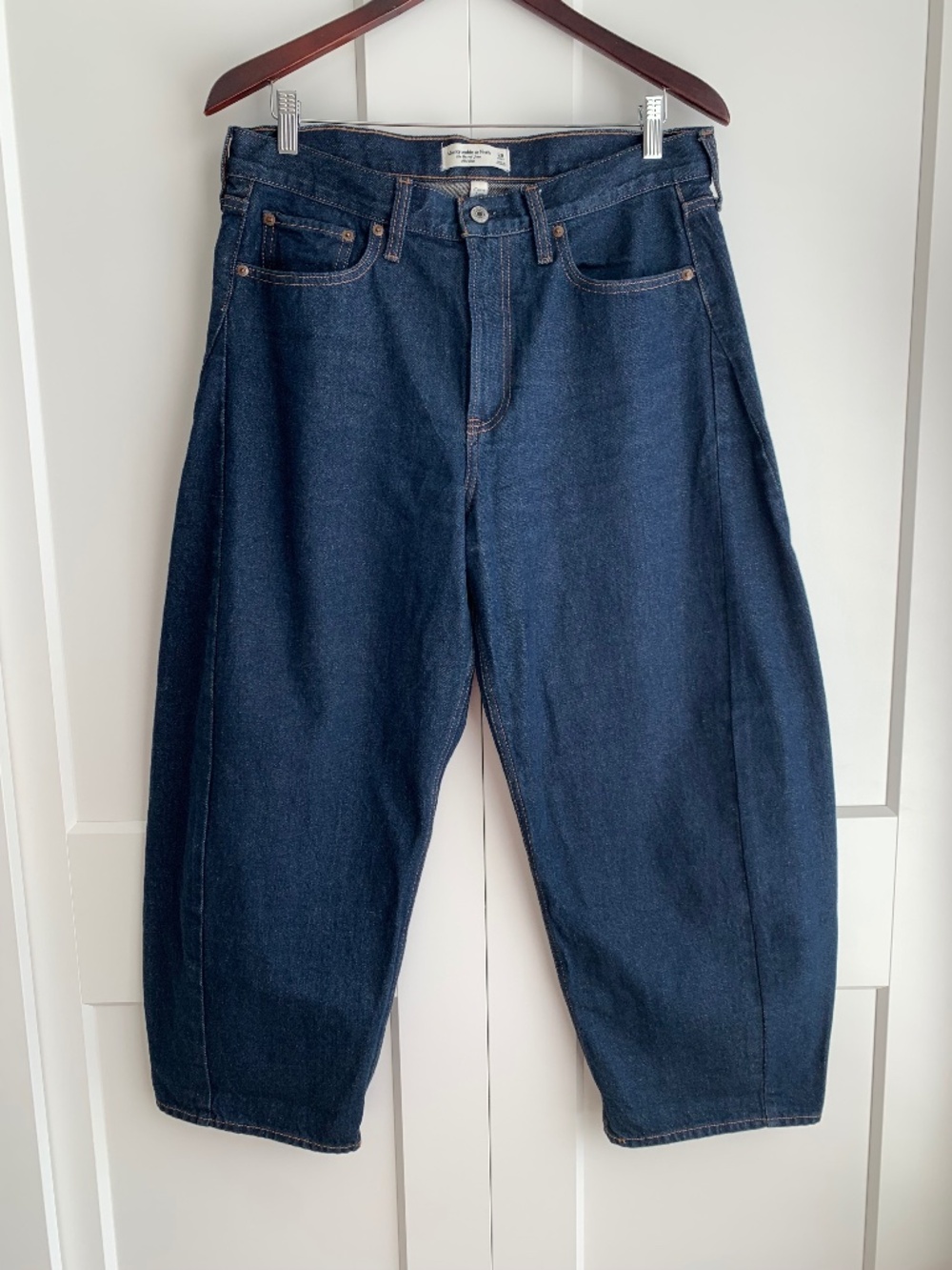 Abercrombie &fitch barrel jeans  ankle cropped barrel size 29 - Picture 2 of 16